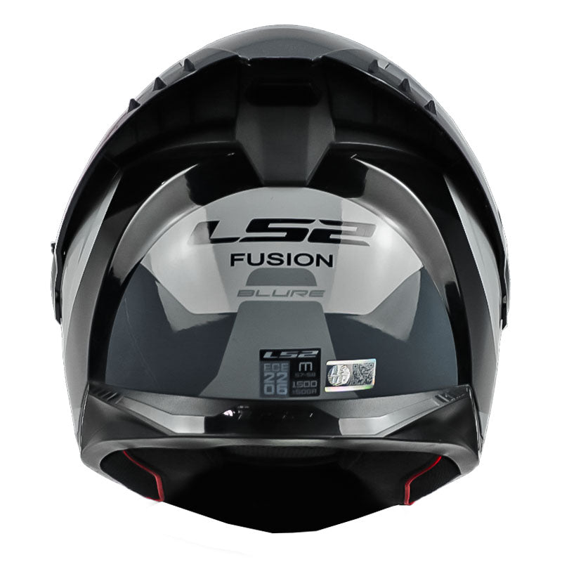 Casco Ls2 Ff806 Blure Gris Negro Visor Iridium Dorado