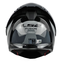 Casco Ls2 Ff806 Blure Gris Negro Visor Iridium Dorado