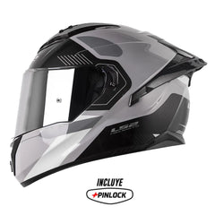 Casco Ls2 Ff806 Razor Gris Visor Iridium Silver