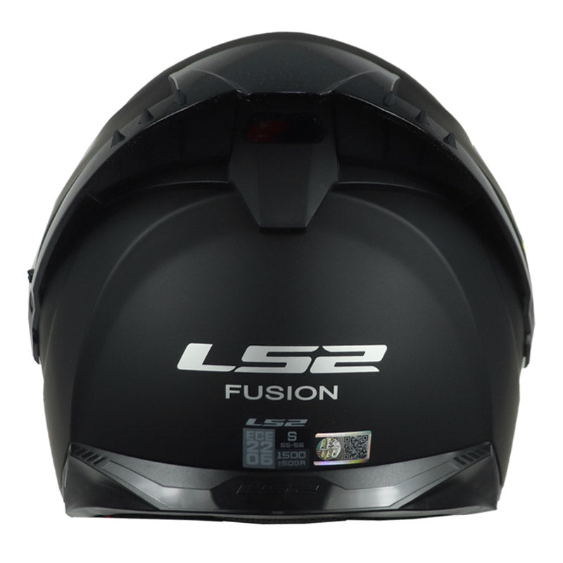 Casco Ls2 Ff806 Solid Negro Visor Iridium Rojo