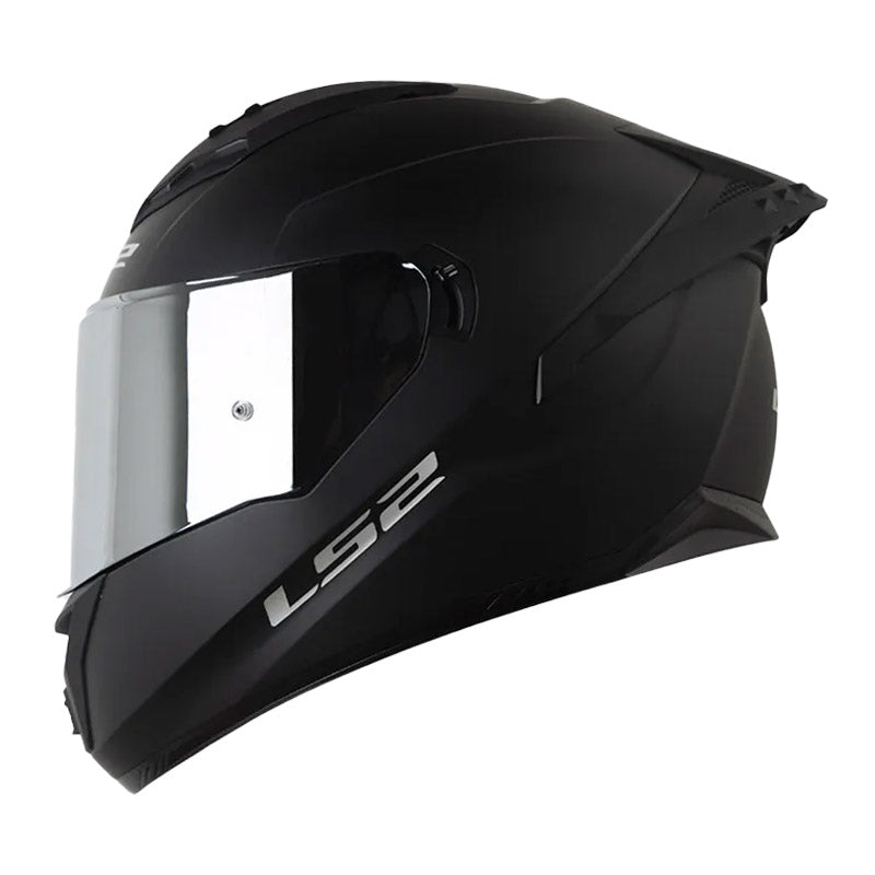Casco Ls2 Ff806 Solid Negro Visor Iridium Silver