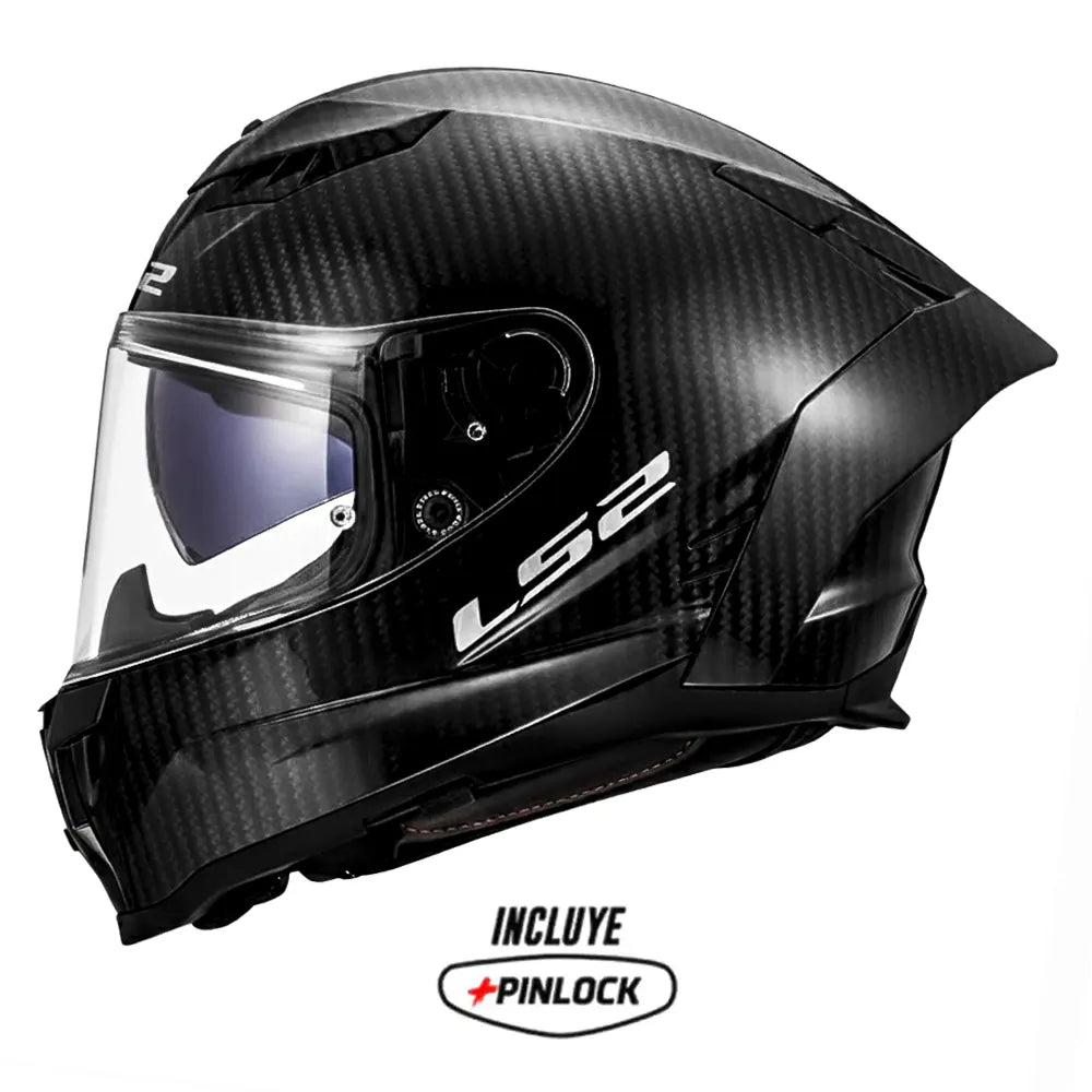 Casco Ls2 Ff807 Dragon Solid Carbon Forget Negro