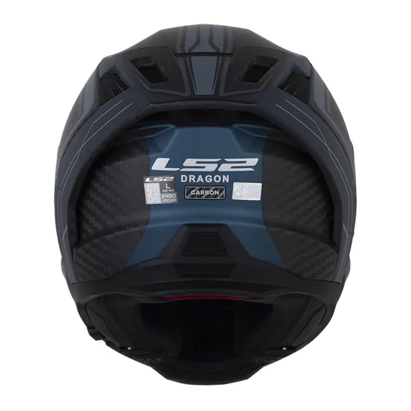 Casco Ls2 Ff807 Dragon Subic Azul Claro Negro