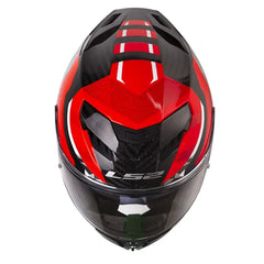 Casco Ls2 Ff807 Dragon Trax Rojo Negro