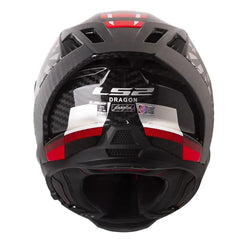 Casco Ls2 Ff807 Dragon Trax Rojo Negro