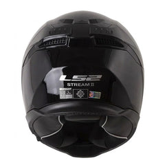 Casco Ls2 Ff808 Stream II Solid Negro Visor Iridium Azul