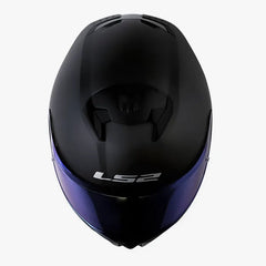 Casco Ls2 Ff808 Stream II Solid Negro Visor Revo Morado