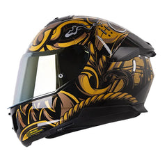 Casco Ls2 Ff808 Stream Samurai Dorado Negro