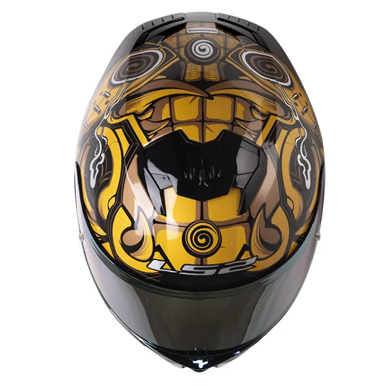 Casco Ls2 Ff808 Stream Samurai Dorado Negro