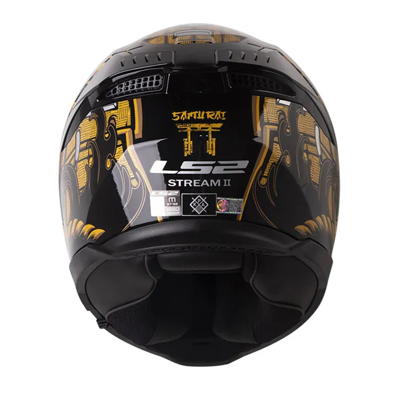 Casco Ls2 Ff808 Stream Samurai Dorado Negro