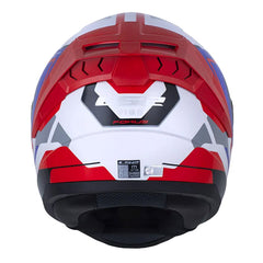 Casco Ls2 Ff810 Fokus Blanco Perlado Rojo Visor Iridium Azul