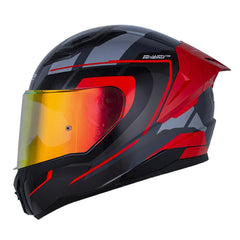 Casco Ls2 Ff810 Fokus Gris Oscuro Rojo Visor Revo Rojo