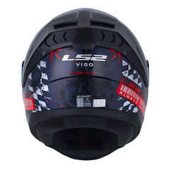 Casco Ls2 Ff810 History Azul Oscuro Rojo Visor Revo Rojo