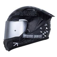 Casco Ls2 Ff810 History Gris Oscuro Gris Visor Iridium Silver