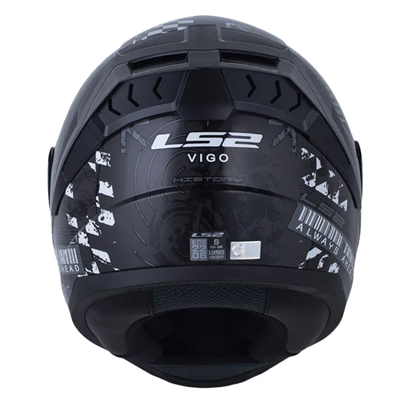 Casco Ls2 Ff810 History Gris Oscuro Gris Visor Iridium Silver