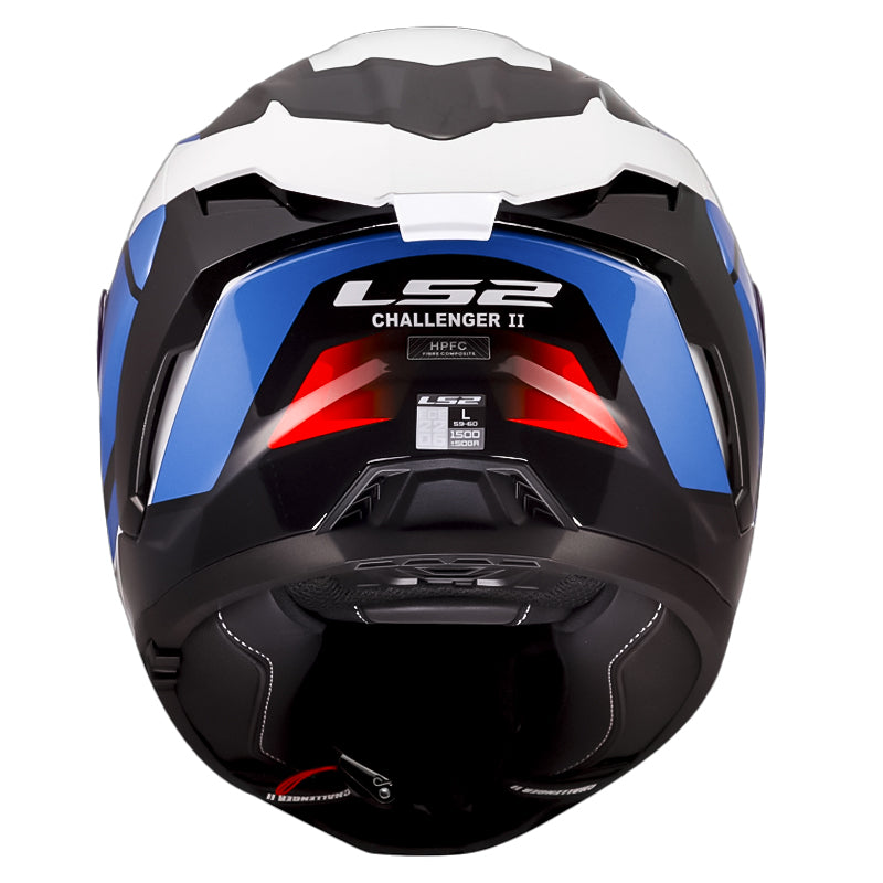 Casco Ls2 Ff817 Viper Azul Rojo Visor Iridium Azul