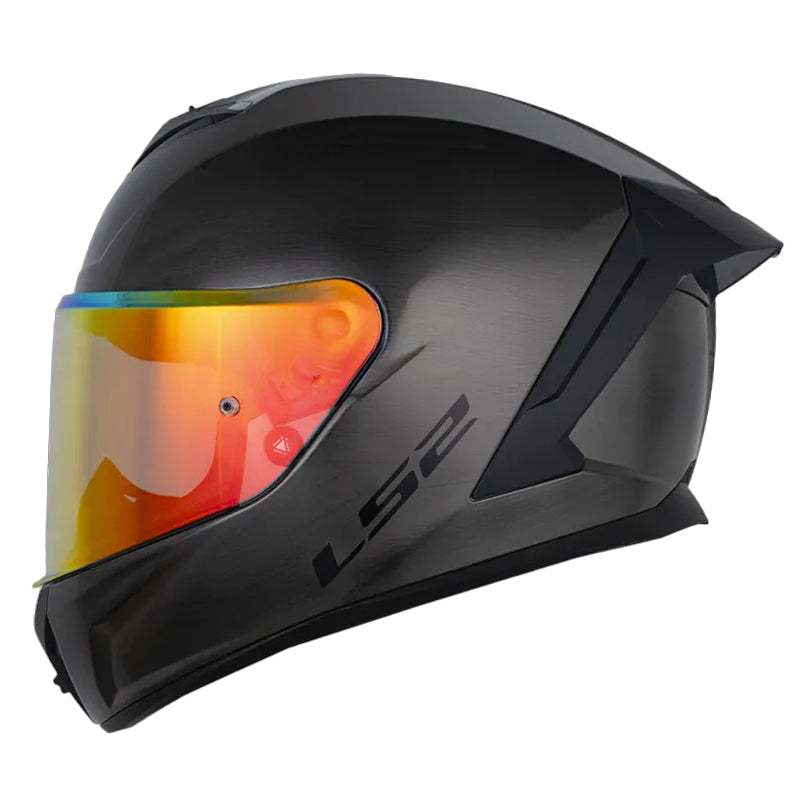 Casco Ls2 Ff820 Jeans Titanio Visor Revo Rojo