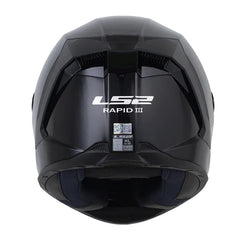 Casco Ls2 Ff820 Solid Negro Viso Iridium Dorado