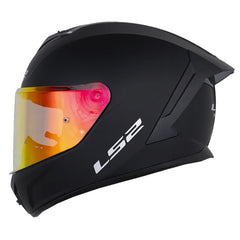 Casco Ls2 Ff820 Solid Negro Visor Revo Rojo