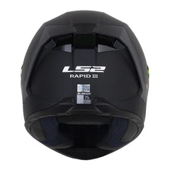 Casco Ls2 Ff820 Solid Negro Visor Revo Rojo