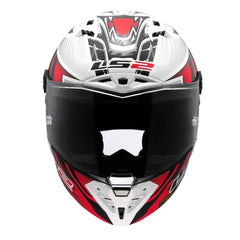 Casco Ls2 Ff85 Thunder Gp Aero Replica Perolari Blanco Rojo