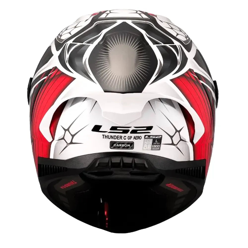 Casco Ls2 Ff85 Thunder Gp Aero Replica Perolari Blanco Rojo