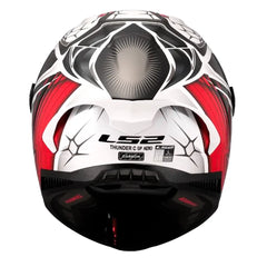Casco Ls2 Ff85 Thunder Gp Aero Replica Perolari Blanco Rojo