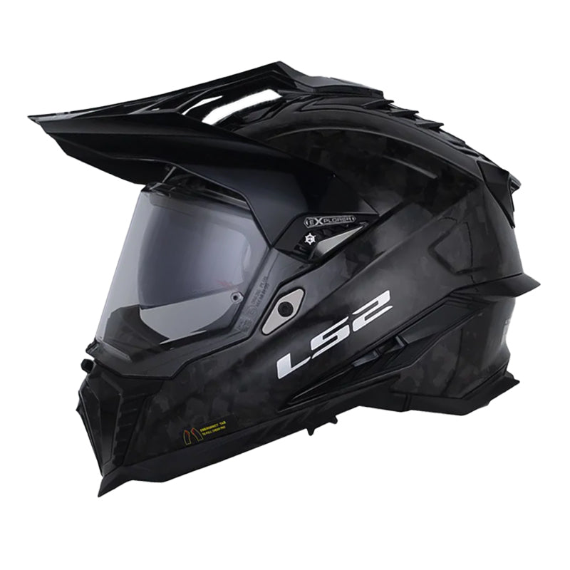 Casco Ls2 MX-701 Explorer Carbon Forget Negro