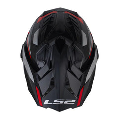 Casco Ls2 MX-701 Explorer Carbon Frontier II Rojo Negro