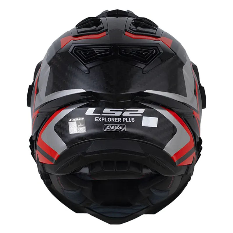 Casco Ls2 MX-701 Explorer Carbon Frontier II Rojo Negro
