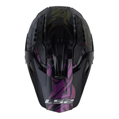 Casco Ls2 MX-702 Rangi Negro Camaleon Visor Iridium Dorado