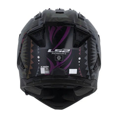 Casco Ls2 MX-702 Rangi Negro Camaleon Visor Iridium Dorado