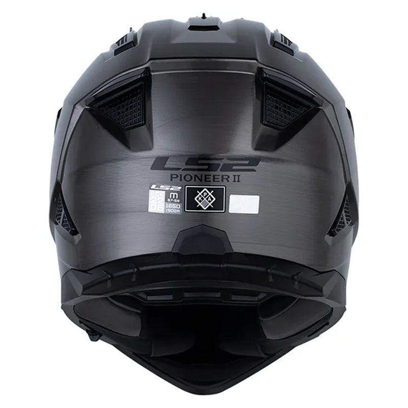 Casco Ls2 Mx-702 Jeans Titanio Visor Revo Rojo