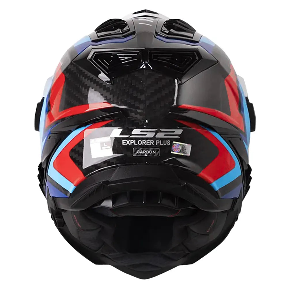 Casco Ls2 Mx701 Explorer Carbon Frontier II Blanco Azul