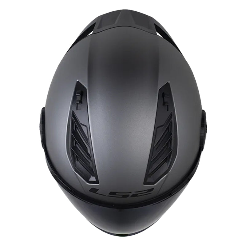 Casco Ls2 Of616 Solid Titanio Visor Smoke
