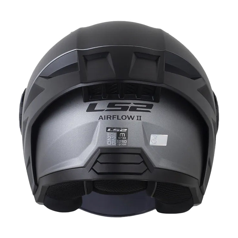 Casco Ls2 Of616 Solid Titanio Visor Smoke