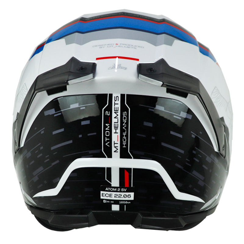Casco Mt Atom 2 Sv Highlands A7 Blanco Negro