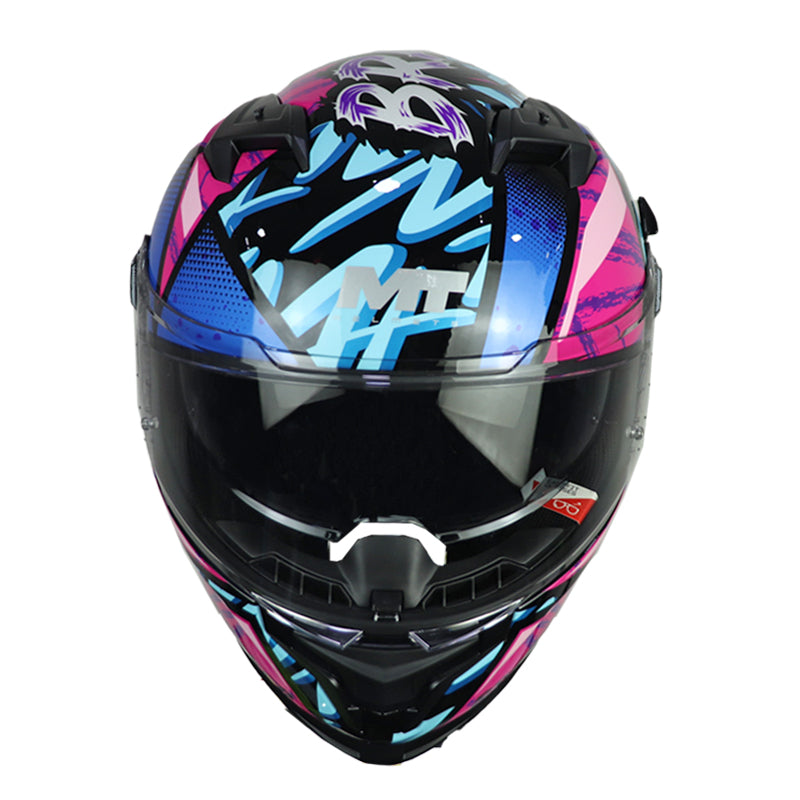 Casco Mt Braker Sv Fury B8 Azul Fucsia