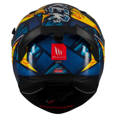 Casco Mt Braker Sv Fury C17 Azul Amarillo Brillo