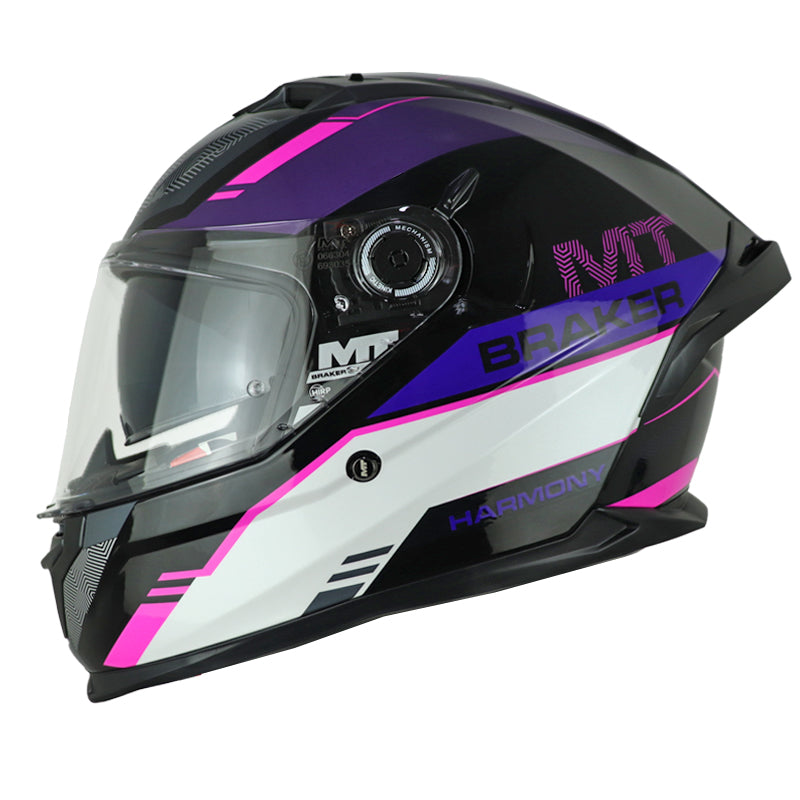 Casco Mt Braker Sv Harmony B8 Negro Blanco Rosado Morado