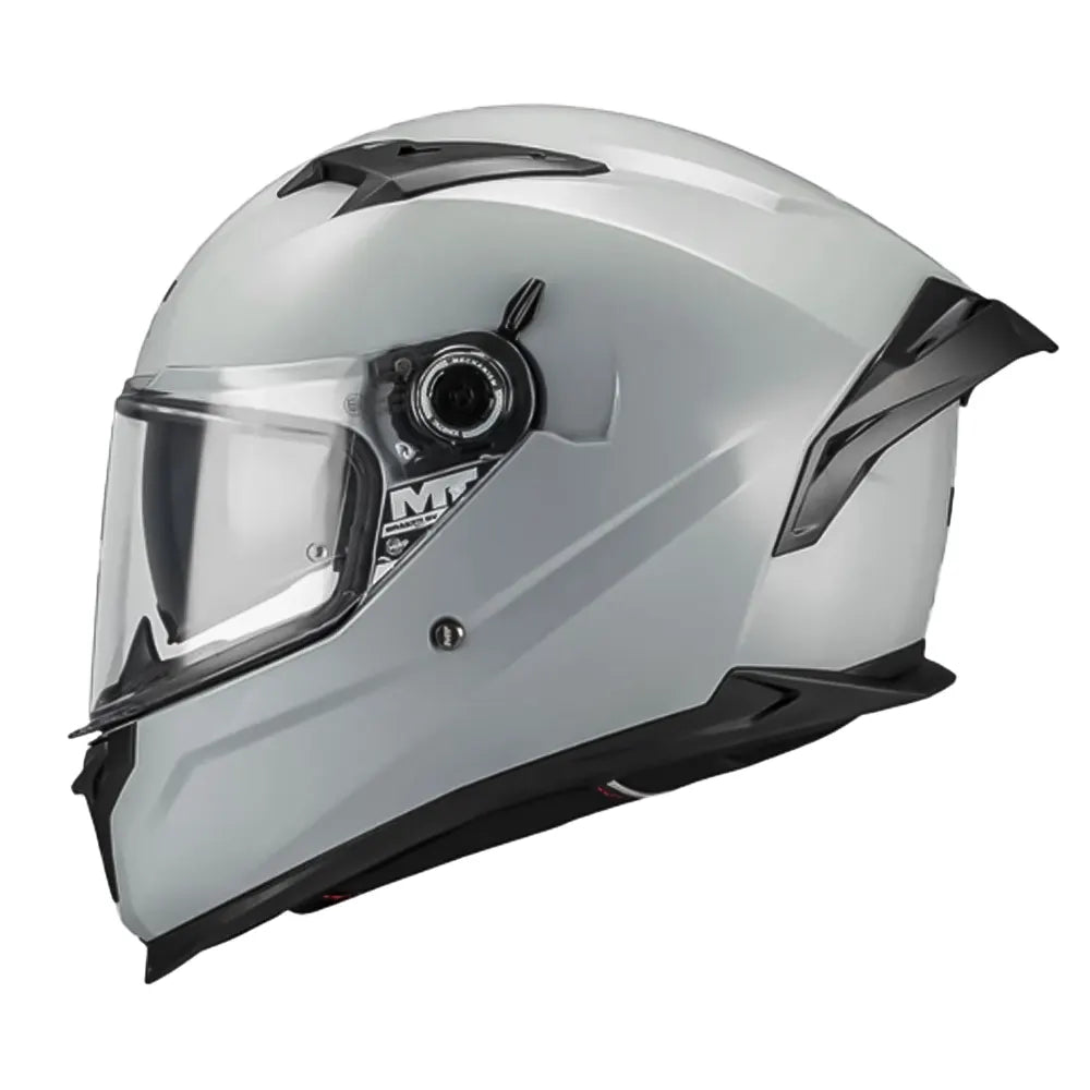 Casco Mt Braker Sv Pure A12 Gris Claro Brillo