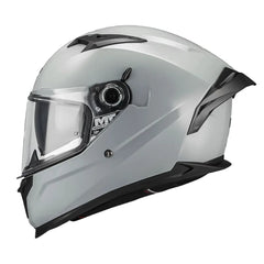 Casco Mt Braker Sv Pure A12 Gris Claro Brillo