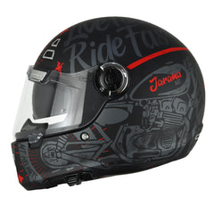 Casco Mt Jarama Sv Art E5 Negro Rojo