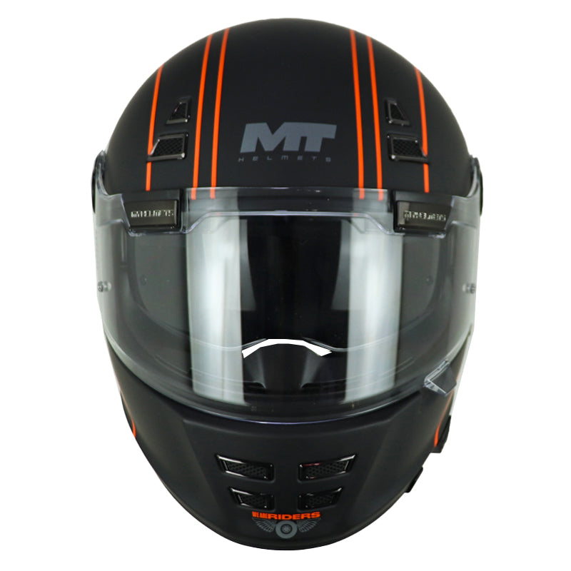 Casco Mt Jarama Sv Wild B1 Negro Rojo Naranja