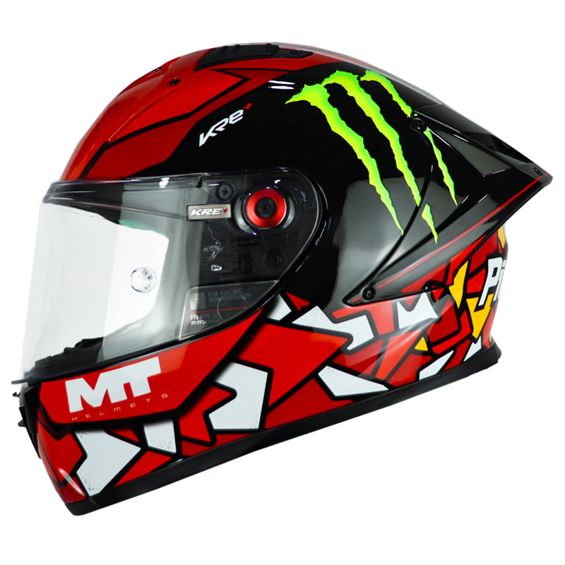 Casco Mt Plus Kre+s Piqueras B5 Rojo Negro Blanco