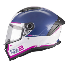Casco Mt Stinger 2 Core A8 Azul Blanco Rosado