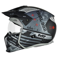Casco Mt Streetfighter Sv Belic B2 Negro Gris