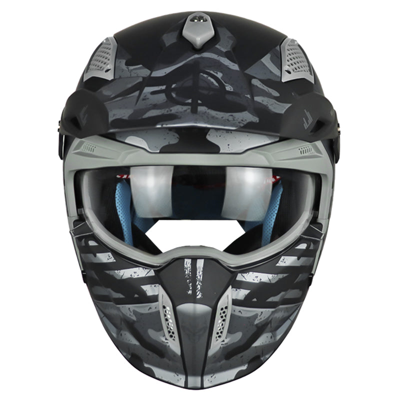 Casco Mt Streetfighter Sv Belic B2 Negro Gris