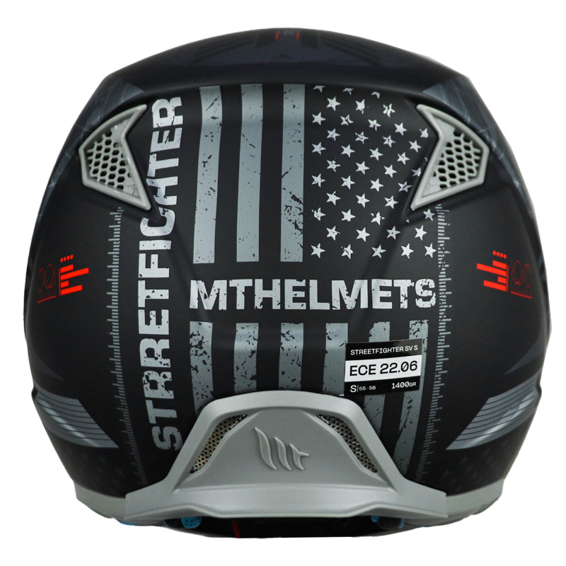 Casco Mt Streetfighter Sv Belic B2 Negro Gris