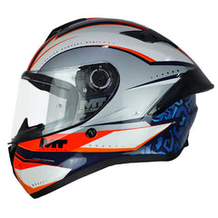 Casco Mt Targo S Outside C7 Blanco Gris Rojo